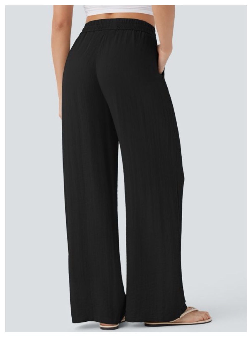 Halara High Waisted Drawstring Pants - Picture 2 of 4